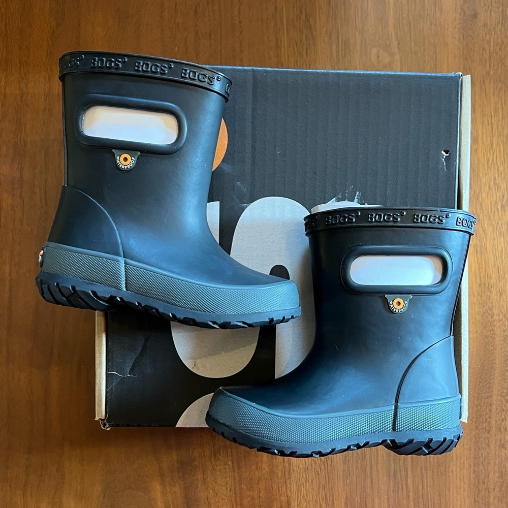 Bogs Kids Black Skipper Rain Boots